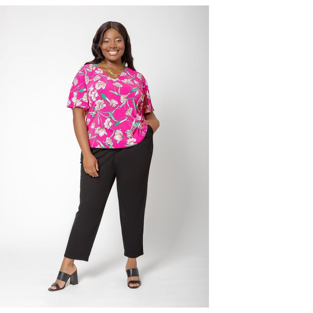 Leota Allie Top in Wild Tulip (Curve)
